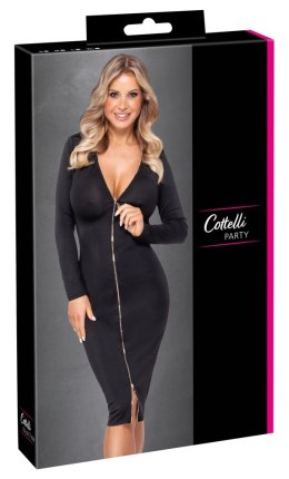 Cottelli Collection Party Sukienka Zip XL czarna, z podwojnym zamkiem Cottelli