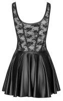 Cottelli Collection Sukienka mini M z koronką i matowym wykończeniem Cottelli