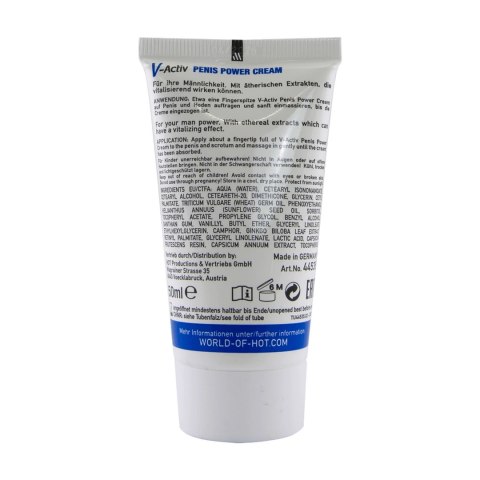 HOT V-Activ Power Cream 50ml - krem pielęgnacyjny dla mężczyzn HOT