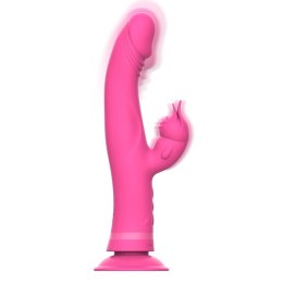 Intense Julio Krolik Silikonowy Rożowy - Podwojna Stymulacja, 24 cm INTENSE