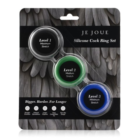 Je Joue Silicone C-Ring 3-Pack - Zestaw 3 silikonowych obręczy Je Joue