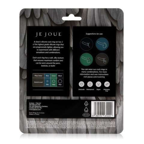 Je Joue Silicone C-Ring 3-Pack - Zestaw 3 silikonowych obręczy Je Joue