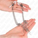 KINK Zaciski na sutki z łańcuszkami 30 cm - metalowe, regulowane KINK
