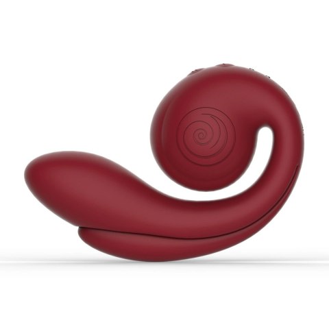 SVibe GIZI Pro Triple Stimulator Bordeaux - potrojna technologia masażu Snail Vibe