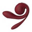 SVibe GIZI Pro Triple Stimulator Bordeaux - potrojna technologia masażu Snail Vibe
