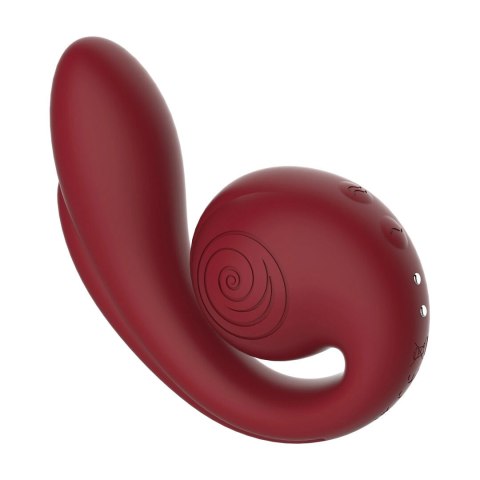 SVibe GIZI Pro Triple Stimulator Bordeaux - potrojna technologia masażu Snail Vibe