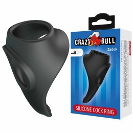 CRAZY BULL Zadok ergonomiczny pierścień silikonowy z rozciągaczem czarny CRAZY BULL