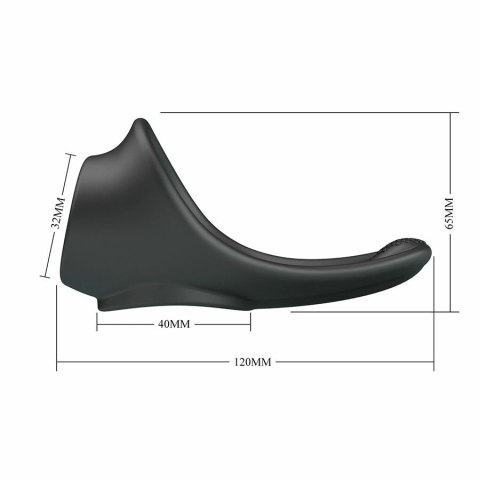 CRAZY BULL Zadok ergonomiczny pierścień silikonowy z rozciągaczem czarny CRAZY BULL