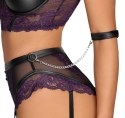 Cottelli Bondage Komplet bielizny halter fioletowa koronka 80B/M Cottelli