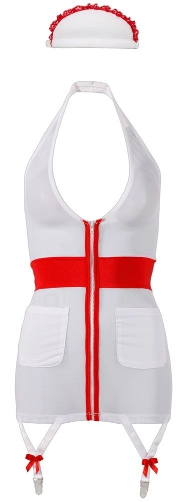 Cottelli Costumes Stroj pielęgniarki M biało-czerwony z opaską Cottelli