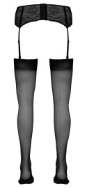 Cottelli Legwear Klasyczne Pończochy 20 den Czarne Gładkie do Pasa Cottelli