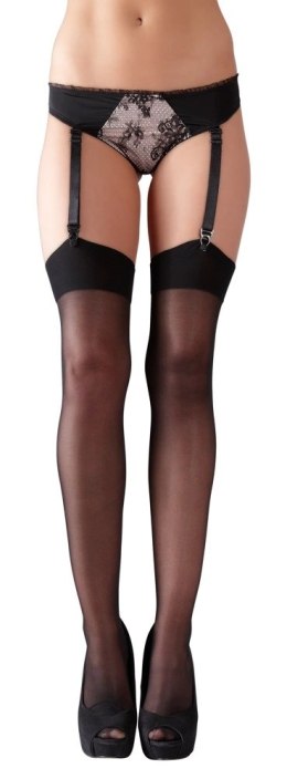 Cottelli Legwear Pończochy Klasyczne Czarne 20 den Gładkie do Pasa Cottelli