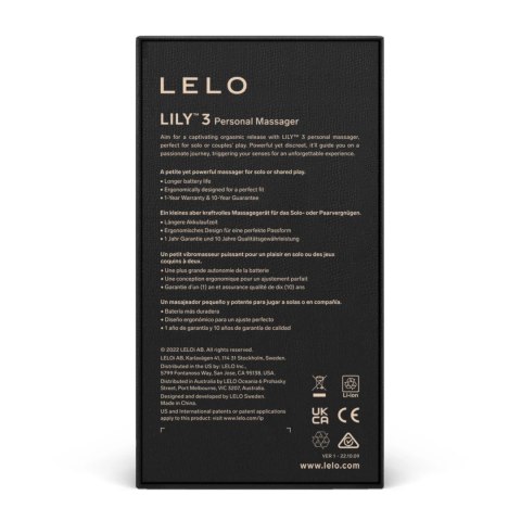 Lelo Lily 3 Polar Green - kompaktowy masażer z 10 trybami pracy Lelo