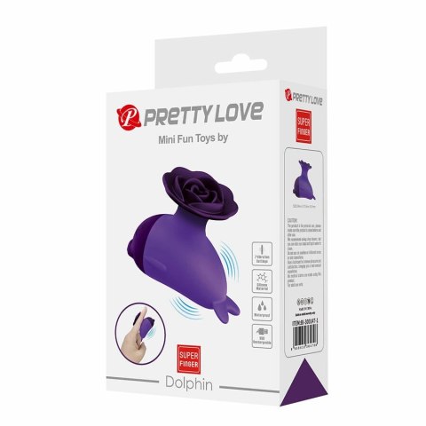 Pretty Love Dolphin Mini - wibrujący masażer z klipsem, fioletowy PRETTY LOVE