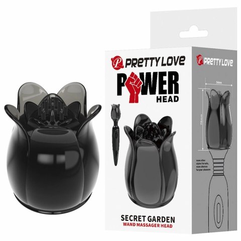 Pretty Love Secret Garden czarna głowica masująca do PowerWand PRETTY LOVE