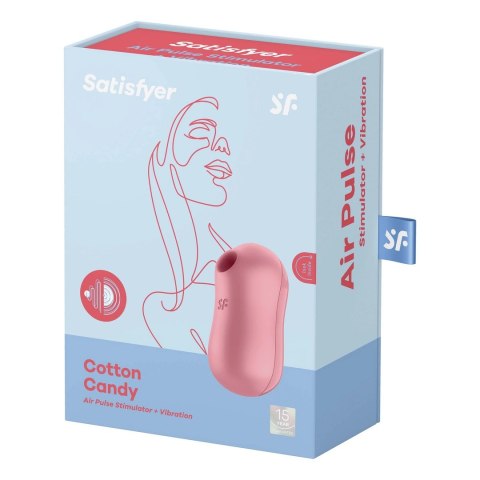 Satisfyer Cotton Candy Pulsacyjny model Air Pulse, silikonowy, rożowy Satisfyer
