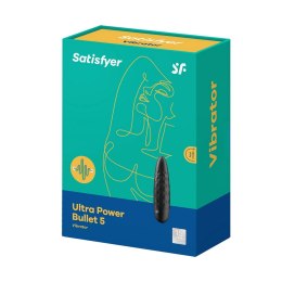 Satisfyer Power Bullet 5 czarny - kompaktowy model z teksturą Satisfyer