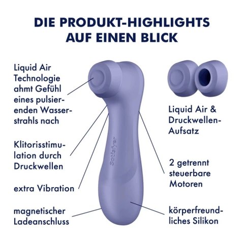 Satisfyer Pro 2 Generation 3 Violet - Intuicyjny Stymulator Air Pulse z Aplikacją Satisfyer