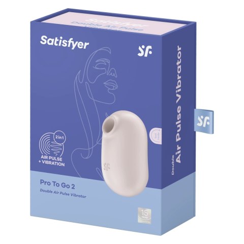 Satisfyer Pro To Go 2 - kompaktowy model z podwojną pulsacją powietrza Satisfyer