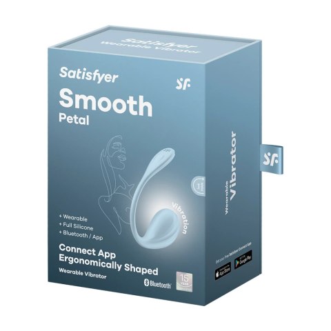 Satisfyer Smooth Petal Connect App - Wibrujący model do noszenia, fioletowy Satisfyer