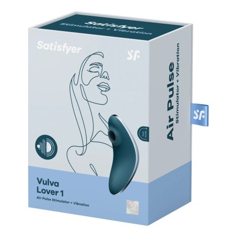Satisfyer Vulva Lover 1 - Wibrator pulsacyjny, 2 silniki, wodoodporny Satisfyer
