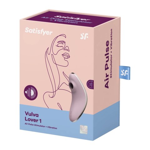 Satisfyer Vulva Lover 1 - podwojny stymulator pulsacyjno-wibracyjny, silikonowy Satisfyer