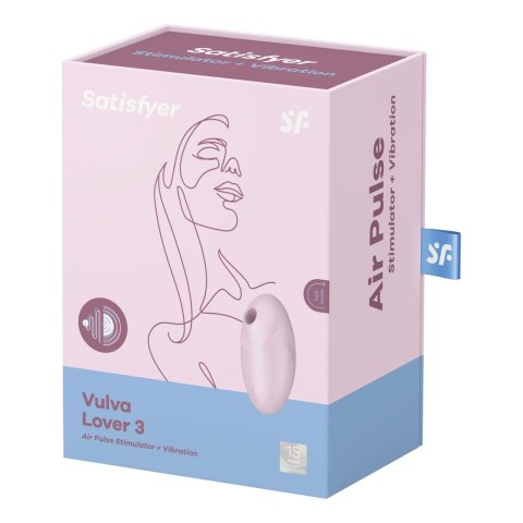 Satisfyer Vulva Lover 3 - dwufunkcyjny model pulsacyjno-wibracyjny, IPX7 Satisfyer
