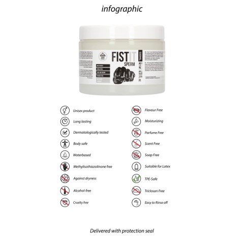 Shots Fist It Lubrykant wodny 500 ml - formuła imitująca naturalne nawilżenie Fist It by Shots