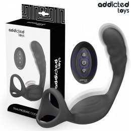 Addicted Toys Model 8435565959890 - Podwojny pierścień z pilotem i wibracją ADDICTED