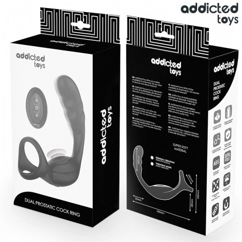 Addicted Toys Model 8435565959890 - Podwojny pierścień z pilotem i wibracją ADDICTED