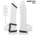 Addicted Toys Zestaw Teksturowanych Pierścieni Silikonowych 4 Rozmiary ADDICTED