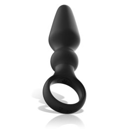 BLACK&SILVER OZZY silikonowy korek analny z 10 trybami wibracji BLACK&SILVER