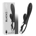 Black & Silver Kaleb Vibe dwusilnikowy model silikonowy 20 cm USB BLACK&SILVER