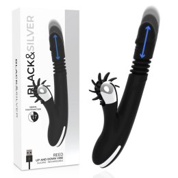 Black & Silver Reed Up & Down - silikonowy model z ruchem gora-doł, fioletowy BLACK&SILVER