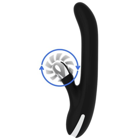 Black & Silver Storm Rotation Vibe silikonowy model rotacyjny USB 24cm BLACK&SILVER