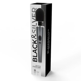 Black&Silver Dexter - Masażer Rożdżka 10 Trybow Silikon USB 30,6cm BLACK&SILVER