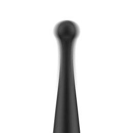 Black&Silver Kenneth - zaawansowany model wibrujący USB, silikon, 19 cm BLACK&SILVER