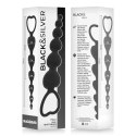 Black&Silver Milan Łańcuch Serc Silikonowy 18 cm, czarny, 5 elementow BLACK&SILVER