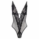 Christine Body Dewi Black z koronką i otwartą konstrukcją, rozmiar L/XL Christine