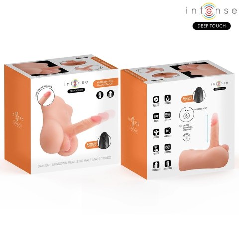 INTENSE Damien Torso z napędem, funkcją popychania i pilotem 3,5 kg INTENSE BODIES & MASTURBATORS