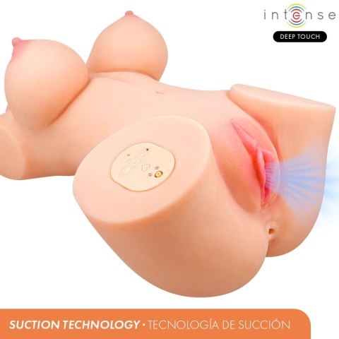 INTENSE Deep Touch Vero Torso z funkcją ssania, ciepłem, wibracją, pilot 5,5 kg INTENSE BODIES & MASTURBATORS