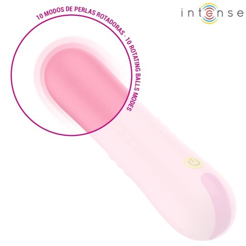 Intense Barbara - Masażer Intymny z Systemem Ruchomych Kuleczek, Fioletowy INTENSE