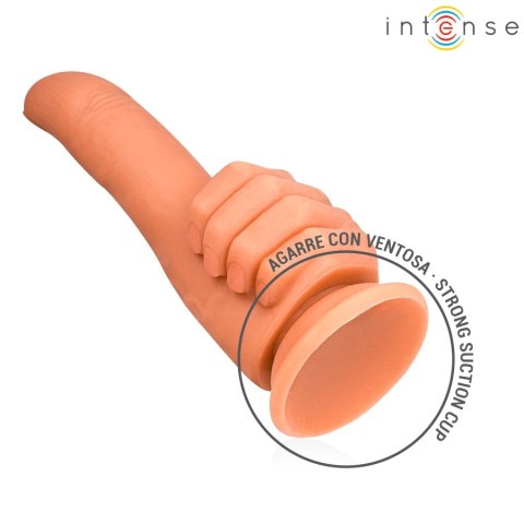 Intense Bender - Elastyczny model dłoniowy z przyssawką 11,3 cm, silikon INTENSE