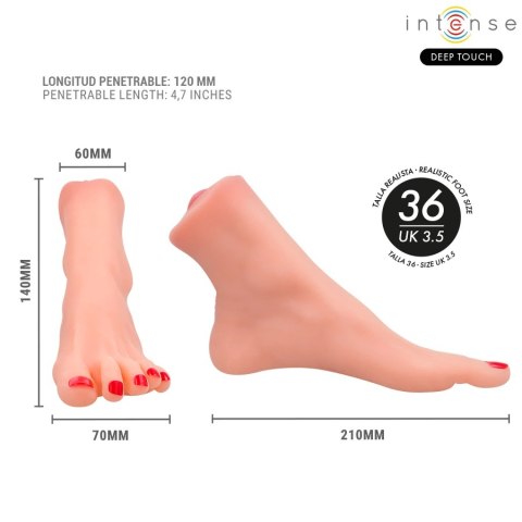 Intense Deep Touch Gabbie - anatomiczny model stopy, dwuczęściowy TPE INTENSE DEEP TOUCH