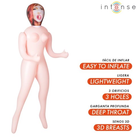 Intense Dolls Scarlett 145 cm - Nadmuchiwana lalka anatomiczna 3 strefy INTENSE DOLLS