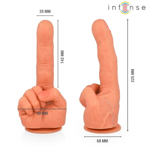 Intense Hubert - Elastyczny model dłoni z przyssawką, silikon 14,2 cm INTENSE