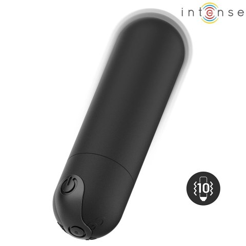 Intense Karen Mini czarny - kompaktowy stymulator wibracyjny USB INTENSE