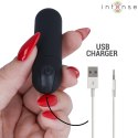 Intense Karen Mini czarny - kompaktowy stymulator wibracyjny USB INTENSE