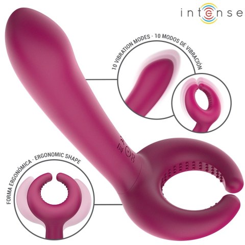 Intense Rowan Inclusive - wielofunkcyjny stymulator par, silikon, 10 trybow INTENSE