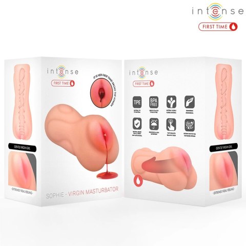 Intense Sophie Model Virgin Anatomiczny System TPE Naturalny 15cm INTENSE FIRST TIME
